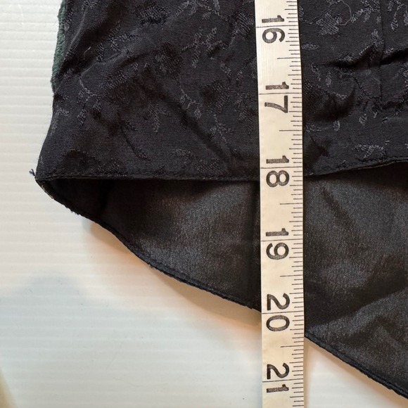 Vintage Vest Women L Forest Green Velvet Tapestry Ornate Button Renfaire Cottage - Picture 8 of 9